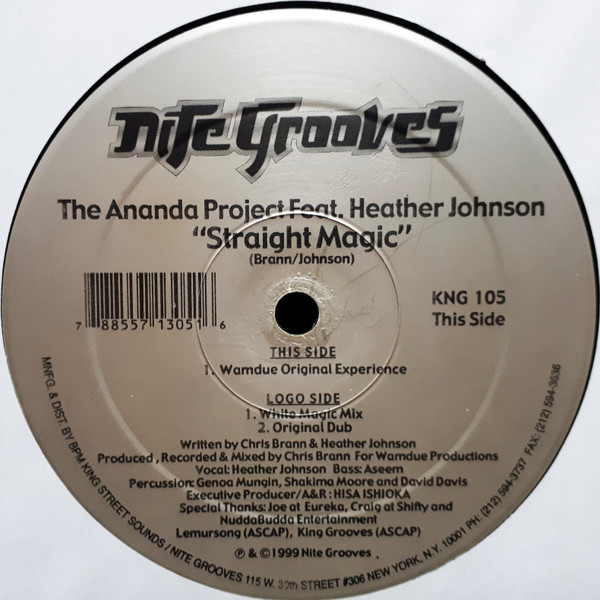 The Ananda Project Featuring Heather Johnson - Straight Magic - Nite Grooves
