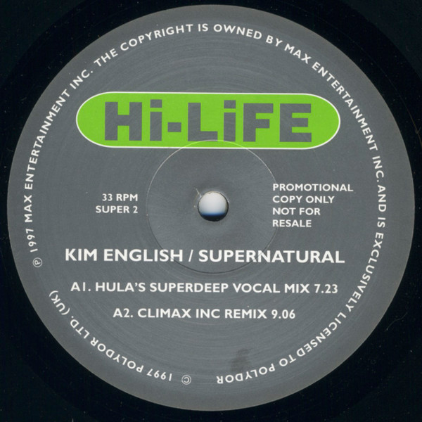Kim English - Supernatural - Hi Life Recordings