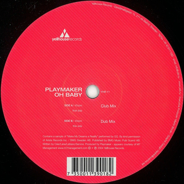 Playmaker - Oh Baby - Yell House