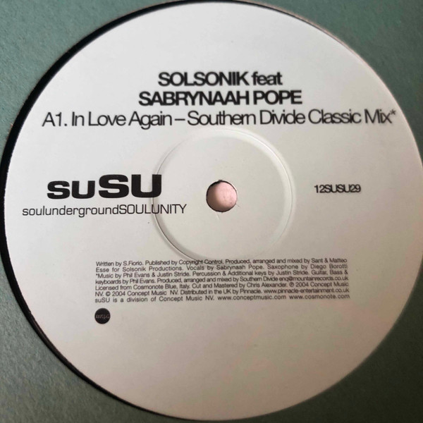 Solsonik Ft Sabrinaah Pope - In Love Again - Susu