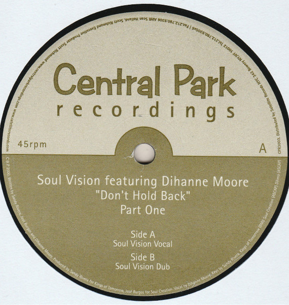 Soul Vision - Don't Hold Back (Part One) - Central Park