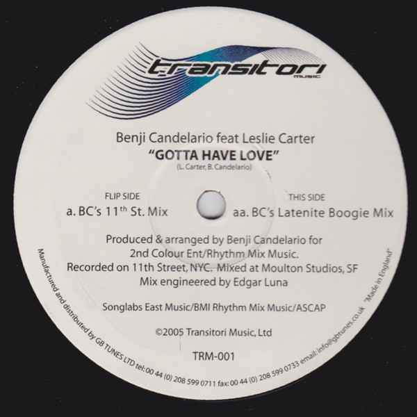 Benji Candelario Featuring Leslie Carter – Gotta Have Love
