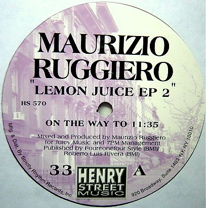 Maurizio Ruggiero - Lemon Juice EP 2 - Henry Street