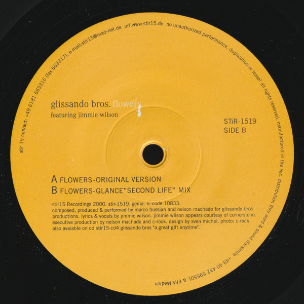 Glissando Bros, - Flowers - Stir15 Recordings