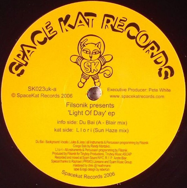 Filsonik - Light Of Day EP - Space Kat Records